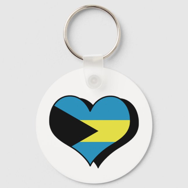 Jag älskar Bahamas Nyckelring (Framsida)