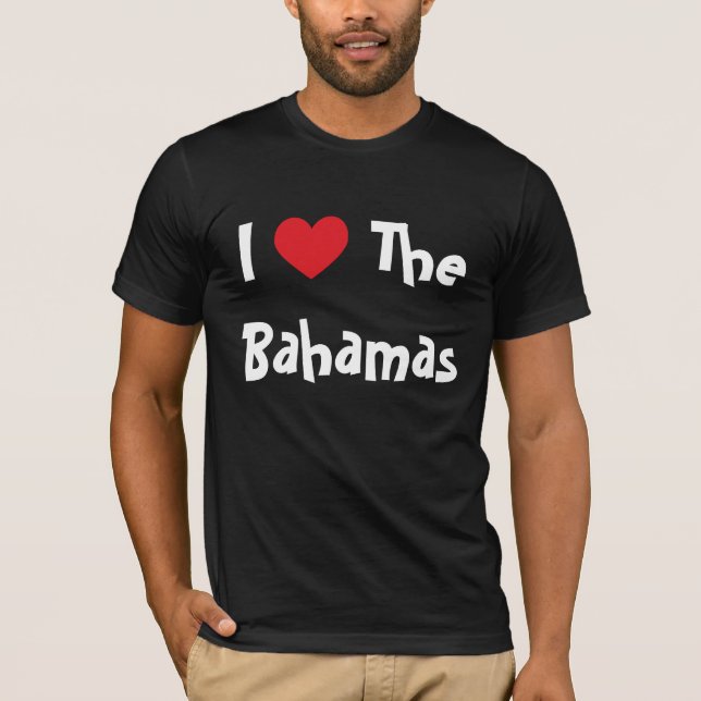 Jag älskar Bahamas T-shirt (Framsida)