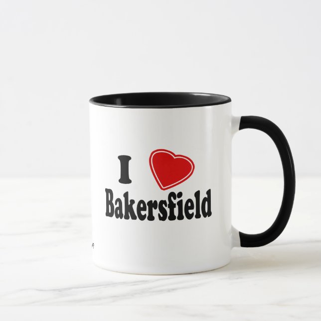 Jag älskar Bakersfield Mugg (Höger)