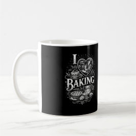 Jag älskar bakning kaffemugg