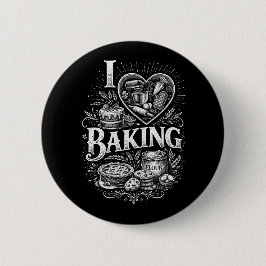 Jag älskar bakning knapp