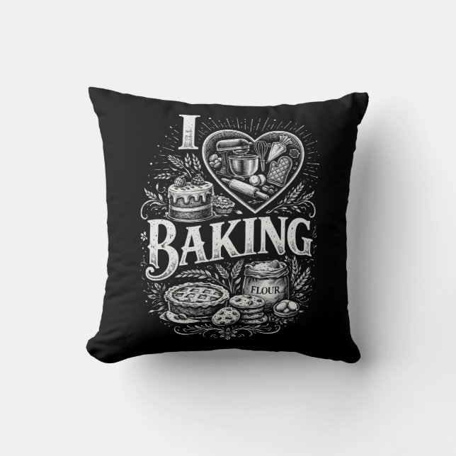 Jag älskar bakning kudde (Framsida)