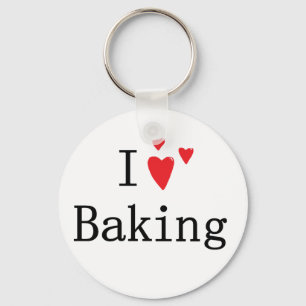 Jag älskar bakning nyckelring