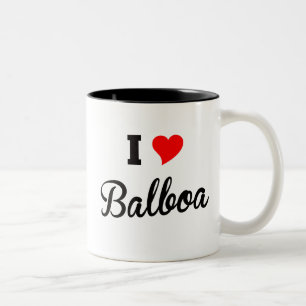 Jag älskar Balboapolar Två-Tonad Mugg