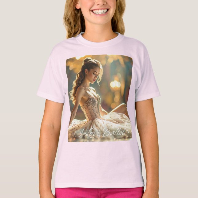 JAG ÄLSKAR BALETT - BALETT & DANS T SHIRT (Framsida)