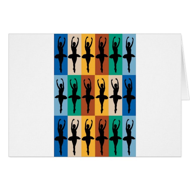 Jag älskar balett hälsningskort (Framsidan Horizontal)