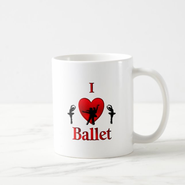 Jag älskar balett kaffemugg (Höger)