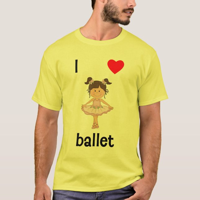 Jag älskar balett t shirt (Framsida)