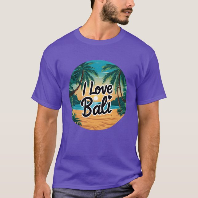 jag älskar Bali pojke T Shirt (Framsida)