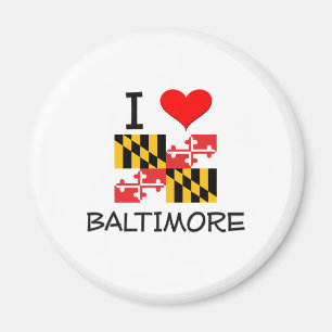 Jag älskar Baltimore Maryland Magnet