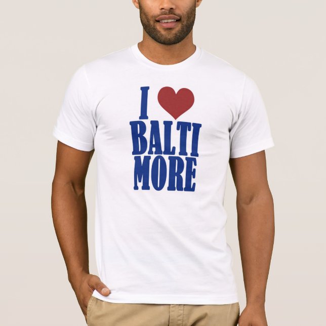 Jag älskar Baltimore T-shirt (Framsida)