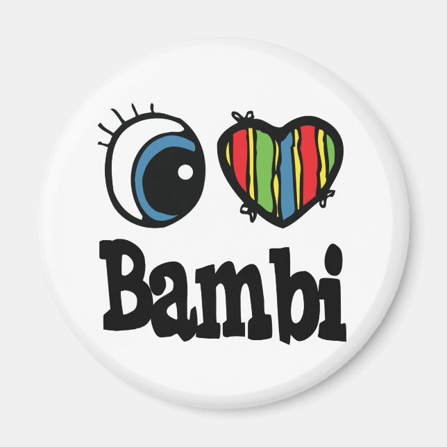 Jag älskar Bambi Magnet (Framsidan)