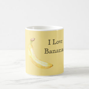 Jag älskar bananer kaffemugg