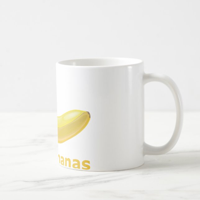 Jag älskar bananer kaffemugg (Höger)