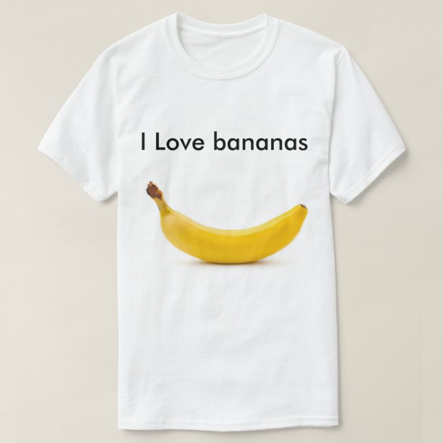 Jag älskar bananer tee (Design framsida)