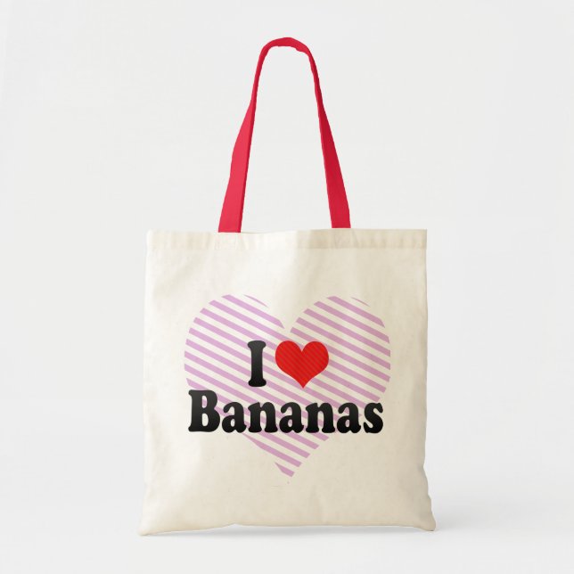 Jag älskar bananer tygkasse (Framsidan)