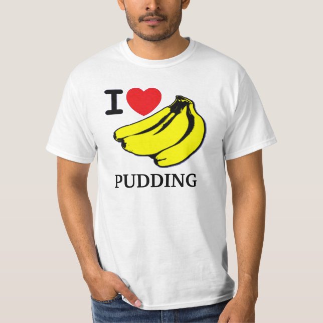 Jag älskar bananpudding t-shirt (Framsida)