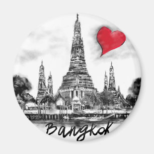 Jag älskar Bangkok Magnet