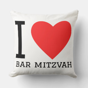 Jag älskar bar mitzvah kudde