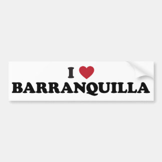 Jag älskar Barranquilla Colombia Bildekal