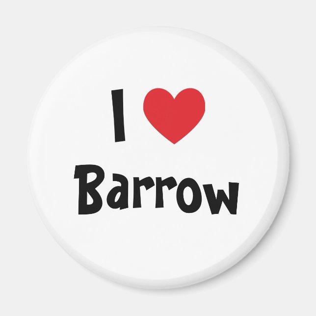 Jag älskar Barrow Magnet (Framsidan)