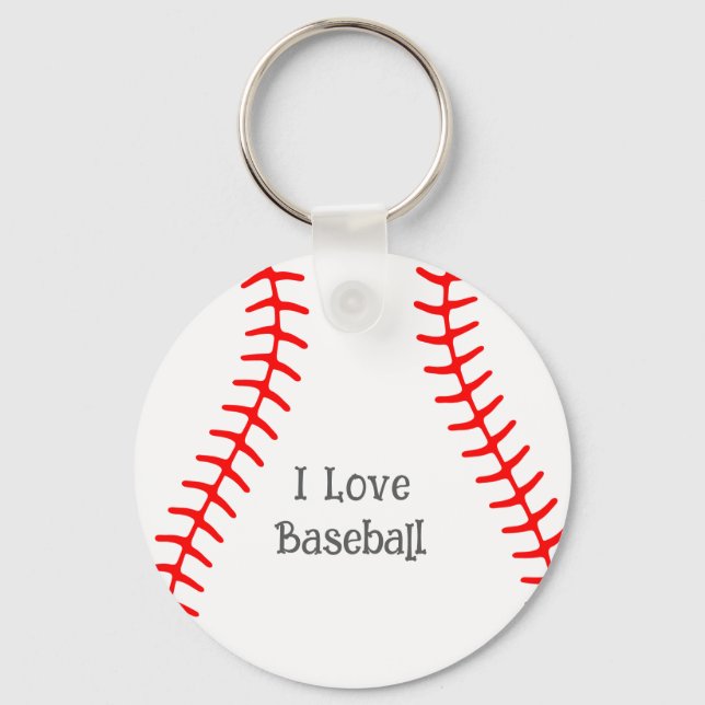 Jag älskar baseboll nyckelring (Framsida)