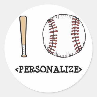 Jag älskar (baseboll), <PERSONALIZE> Runt Klistermärke