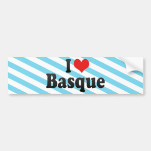 Jag älskar bask bildekal