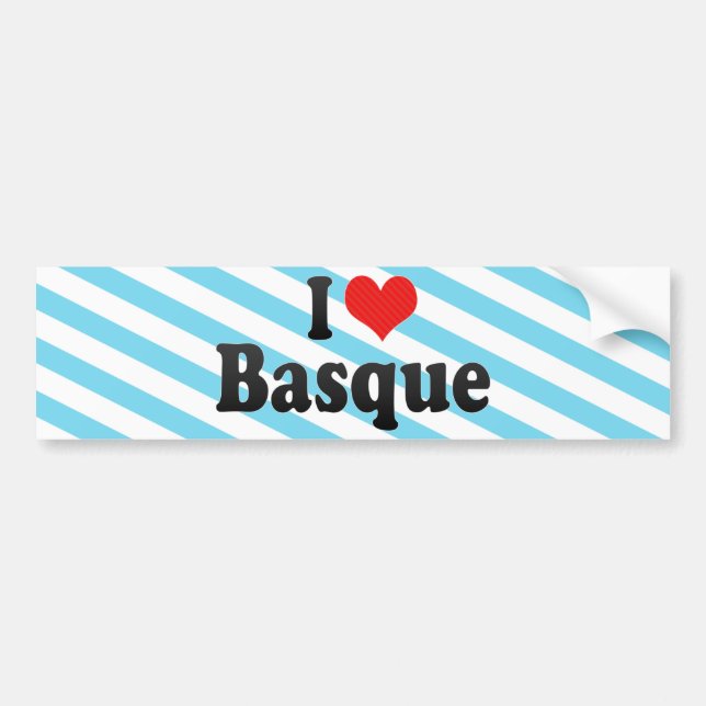 Jag älskar bask bildekal (Framsidan)