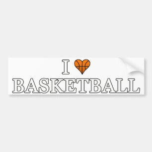 Jag älskar basket bildekal