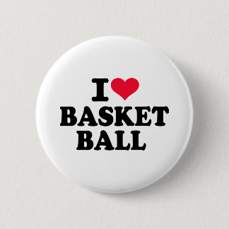 Jag älskar basket knapp