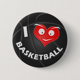 Jag älskar basket knapp
