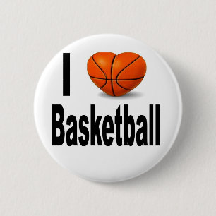 Jag älskar basket knapp