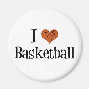 Jag älskar basket magnet