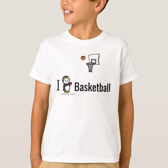 Jag älskar basket! tröja (Framsida)