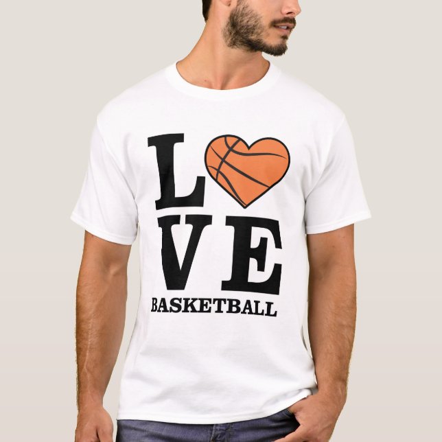 Jag älskar basketboll t shirt (Framsida)