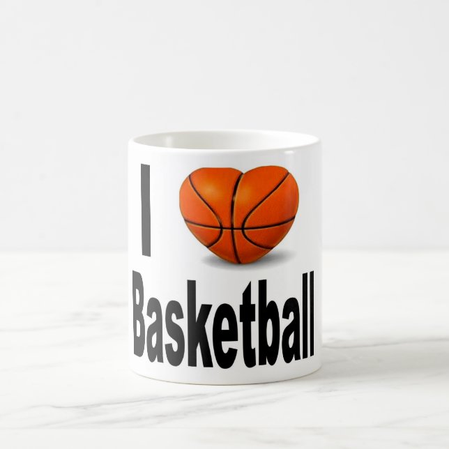 Jag älskar basketmuggen kaffemugg (Center)