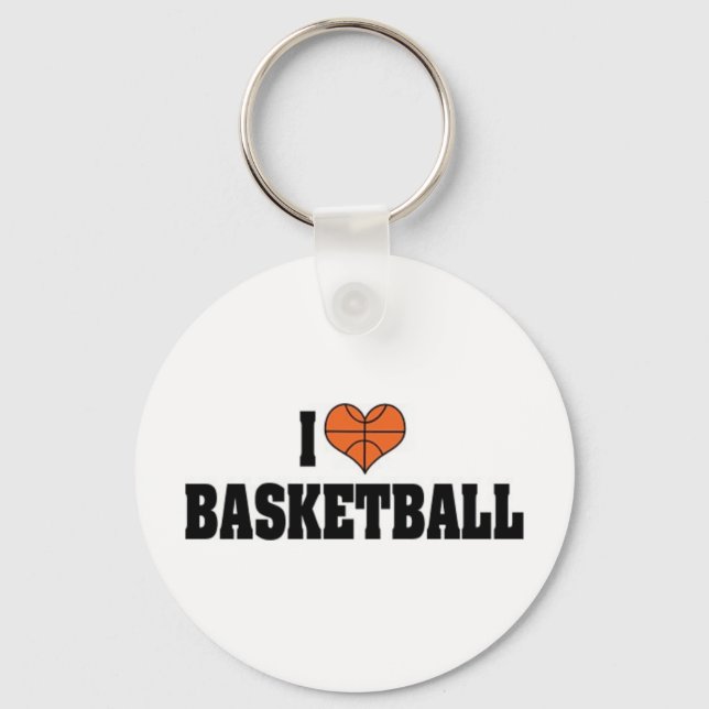 Jag älskar basketnyckelring nyckelring (Framsida)