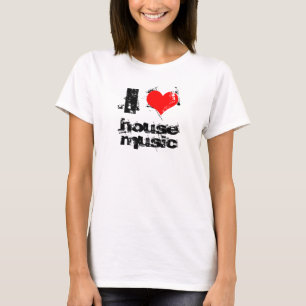 jag älskar bästa husmusik t shirt