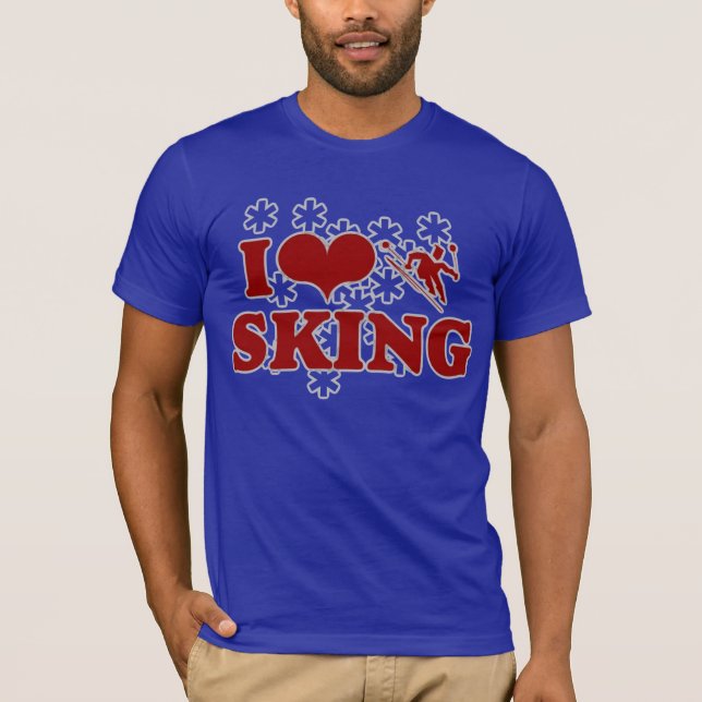 JAG ÄLSKAR BÄSTA SKING TEE SHIRT (Framsida)