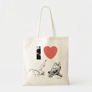 Jag älskar BatOwl Tygkasse