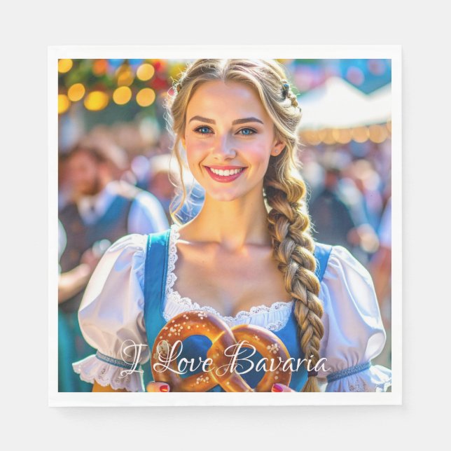 JAG ÄLSKAR BAVARIA PAPPERSSERVETT (Framsidan)