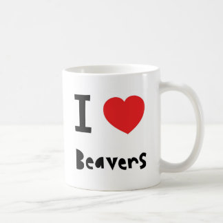 Jag älskar bäver kaffemugg