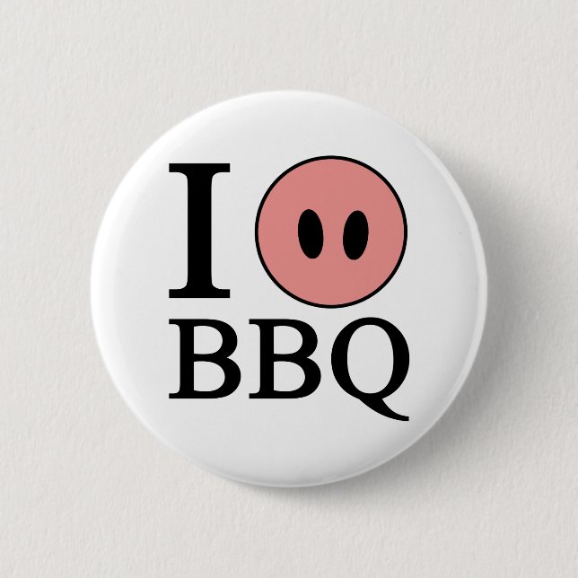Jag älskar BBQ Knapp (Framsida)