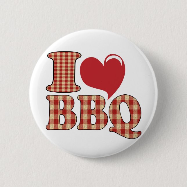 Jag älskar BBQ Knapp (Framsida)