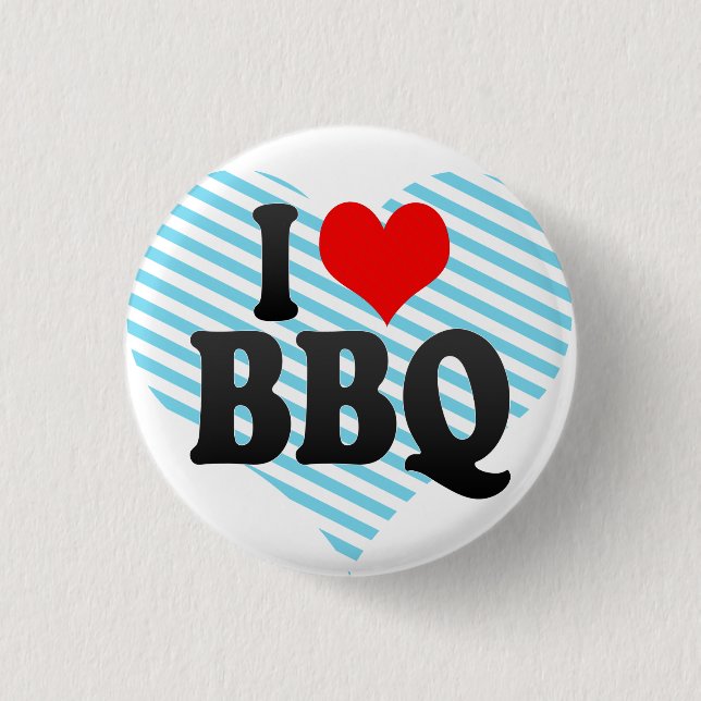 Jag älskar BBQ Knapp (Framsida)