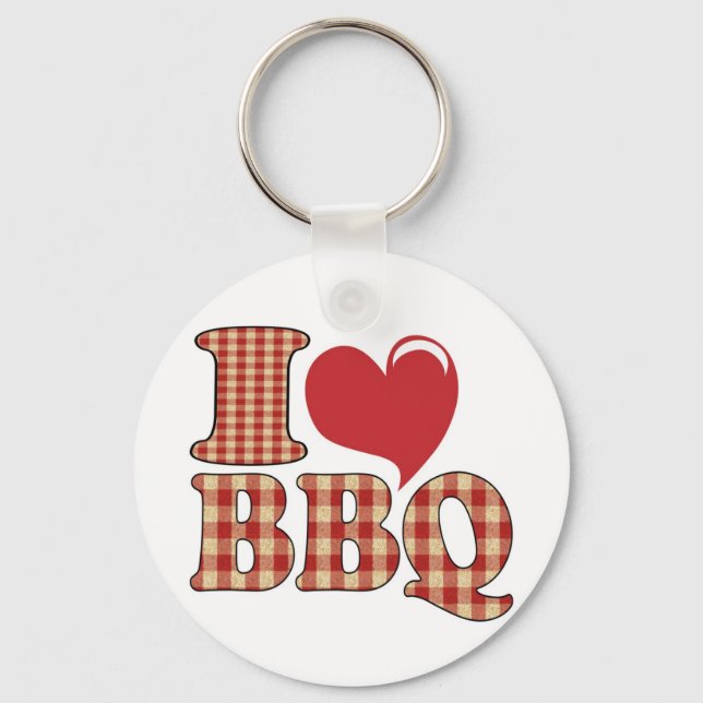 Jag älskar BBQ Nyckelring (Framsida)