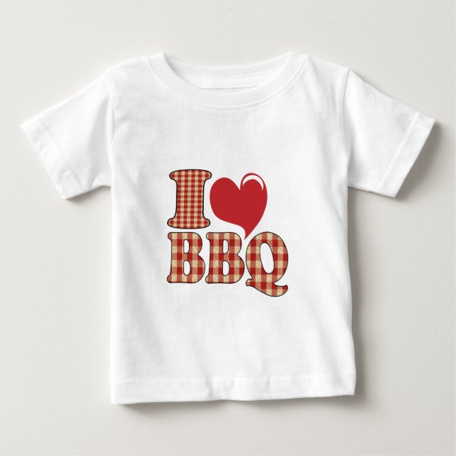 Jag älskar BBQ Tee Shirt (Framsida)