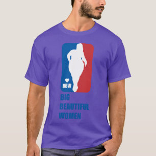 Jag älskar BBW Stora Vackra Kvinnor BBW Citat T Shirt