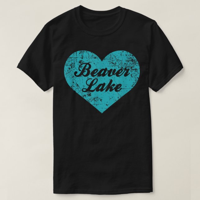 Jag älskar Beaver Lake , Arkansas Campingpresent T Shirt (Design framsida)